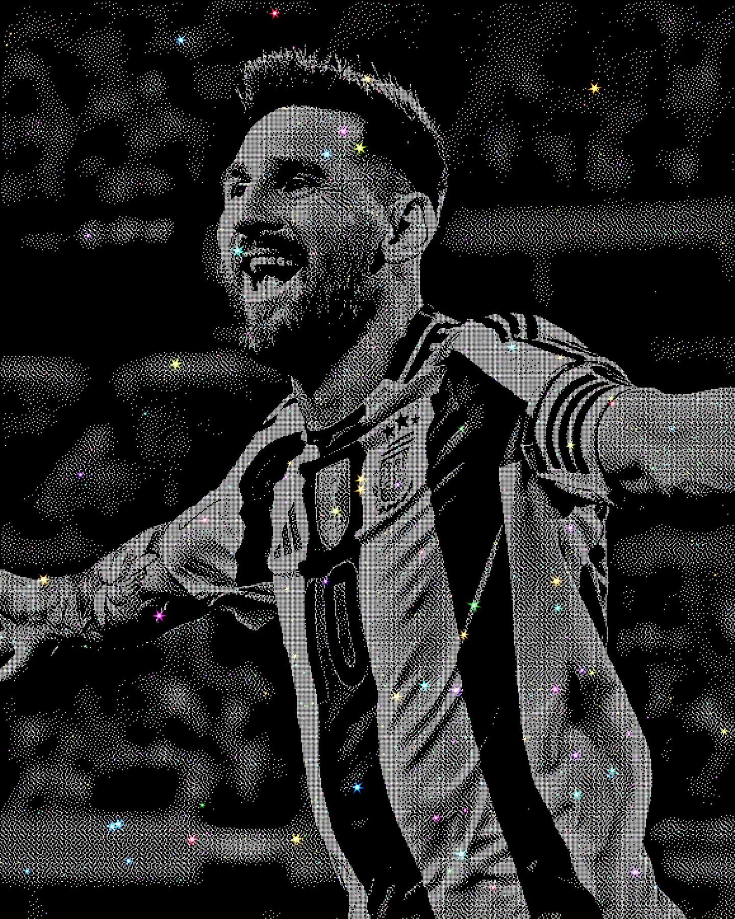 Sports Memorabilia - Messi - crystal effect