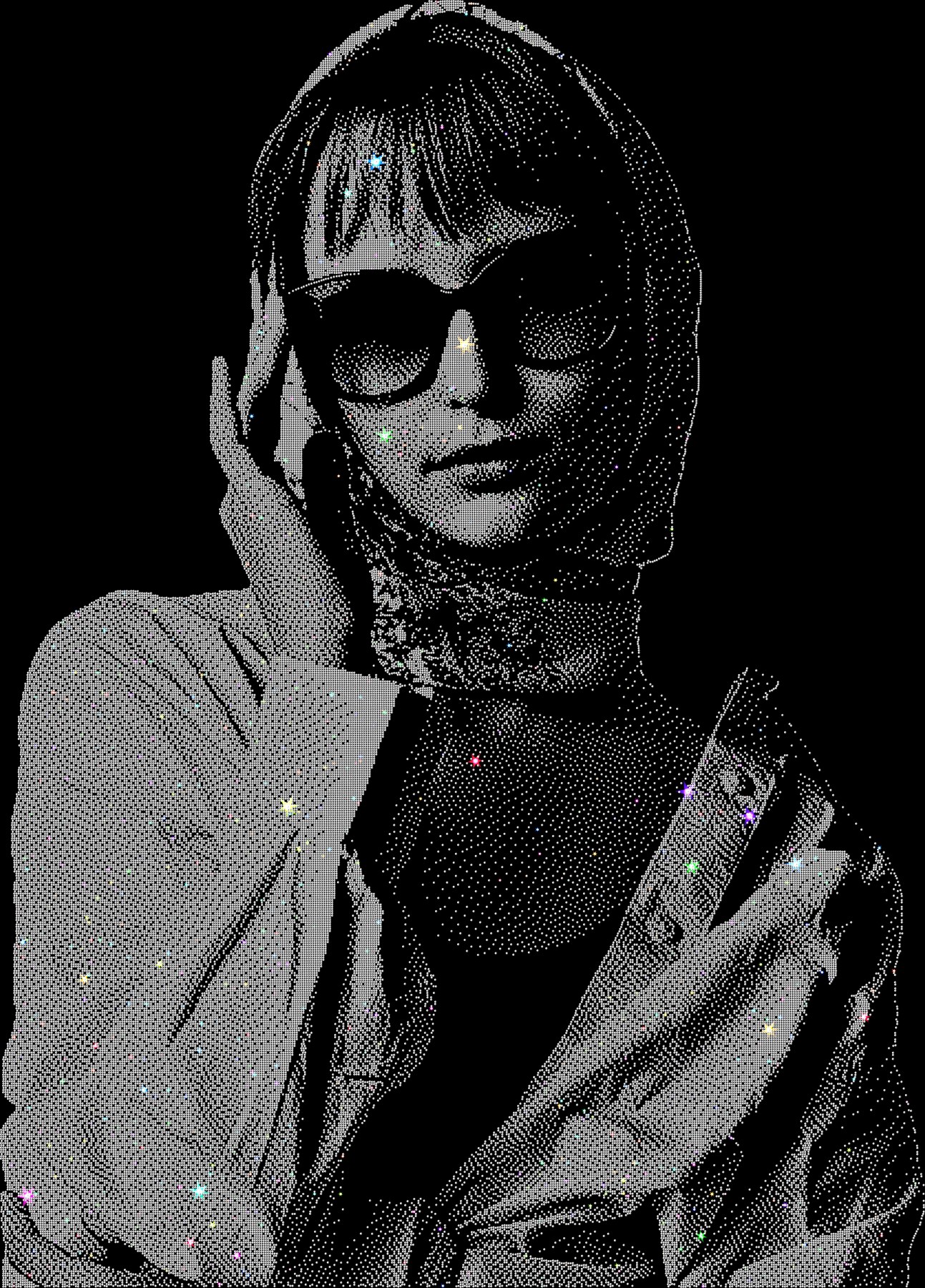 Portrait Photography - Sunglasses Portrait - crystal effect