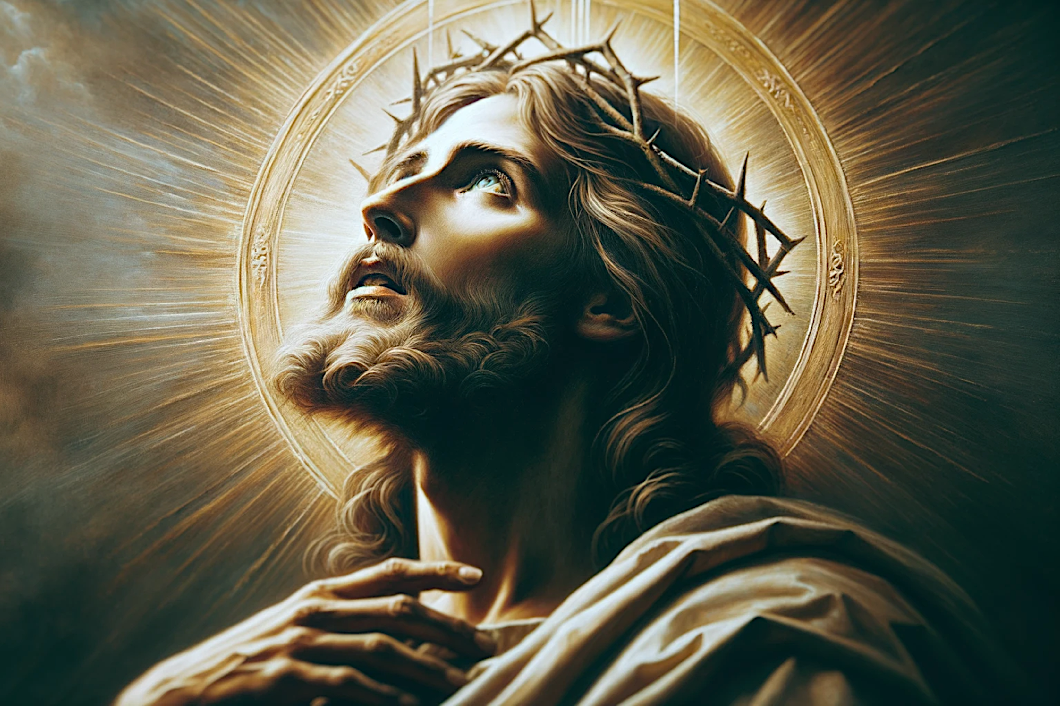 Faith Art - Jesus Wide Angle - Original